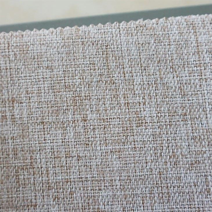 Heathered Linen Look Blackout Curtain Upholstery Fabric Full Light Blocking Polyester Curtain Material factory Heathered Linen Look Blackout Curtain Upholstery Fabric Full Light Blocking Polyester Curtain Material factory