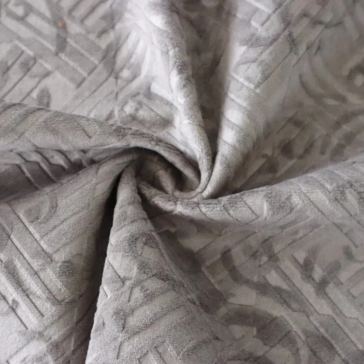 3D Geometric Embossed Holland Velvet HeavyDuty Sofa Upholstery Fabric price