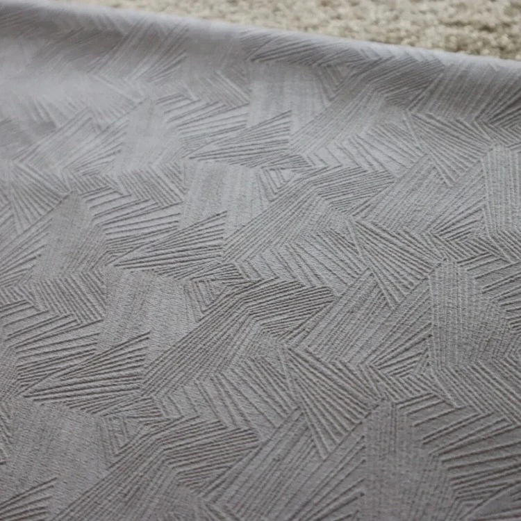 3D Geometric Line Embossed Holland Velvet Upholstery Sofa Fabric