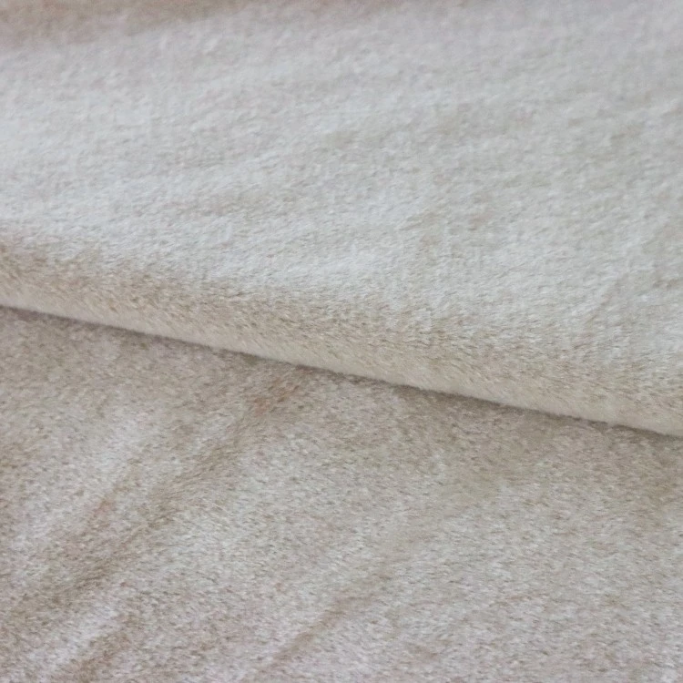 Beige Short Plush Fabric factory Beige Short Plush Fabric factory
