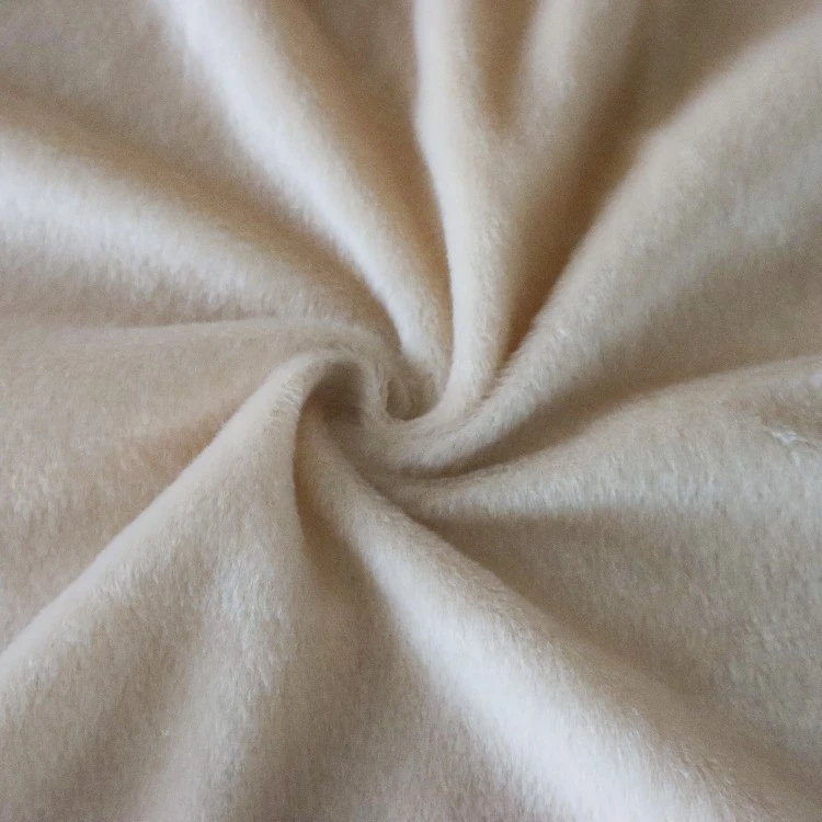 Beige Short Plush Fabric