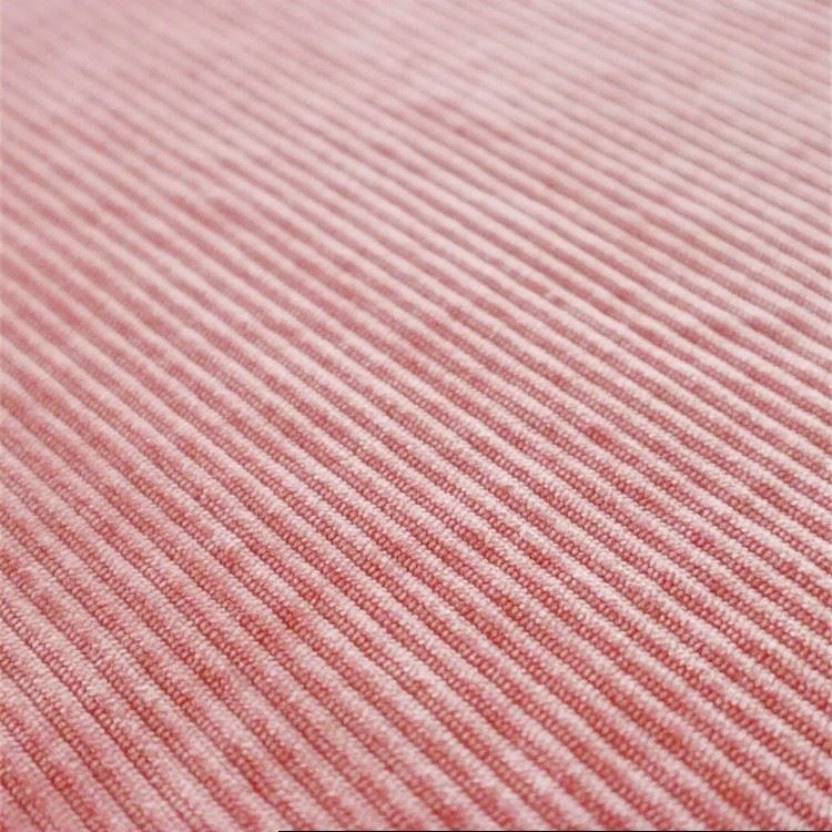 Blush Pink Plush Corduroy Fabric For Furniture suppliers