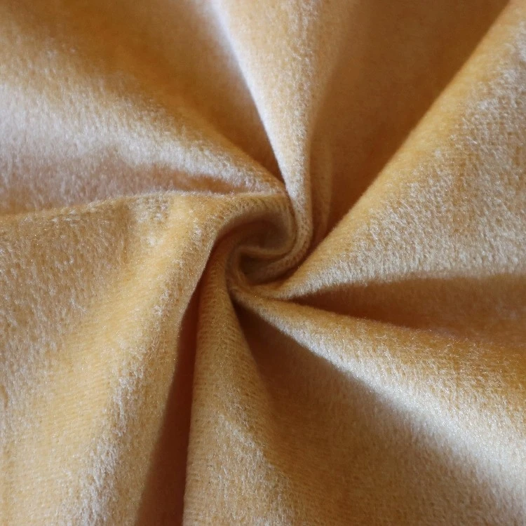 Bright Short-Pile Velour Fabric