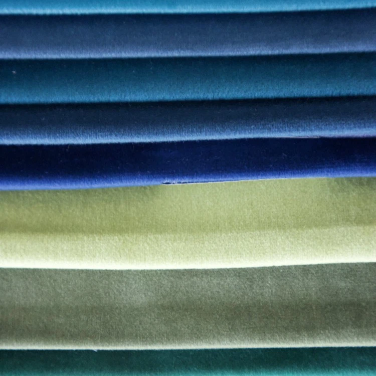 Classic Plain Holland Velvet Fabric for Furniture factory