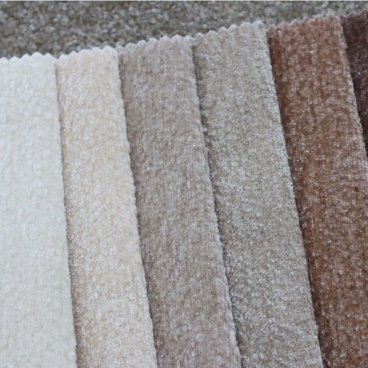 Glitter Sheen Fine Rib Chenille Upholstery Fabric Anti-Pilling Scratch Resistant suppliers Glitter Sheen Fine Rib Chenille Upholstery Fabric Anti-Pilling Scratch Resistant suppliers