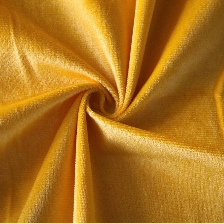Golden Yellow Velboa Fabric