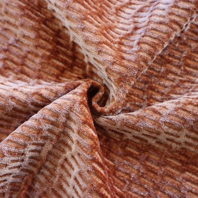 Jacquard Holland Velvet Upholstery Fabric 3D Woven Textured Sofa Furniture Fabric price