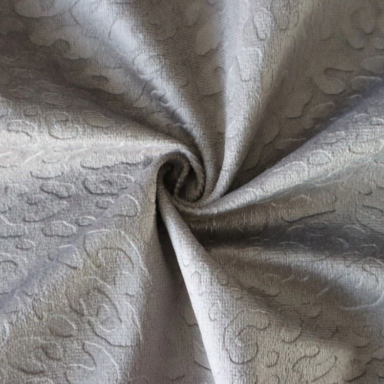 Leopard Embossed 0.5mm Pile Velboa Fabric