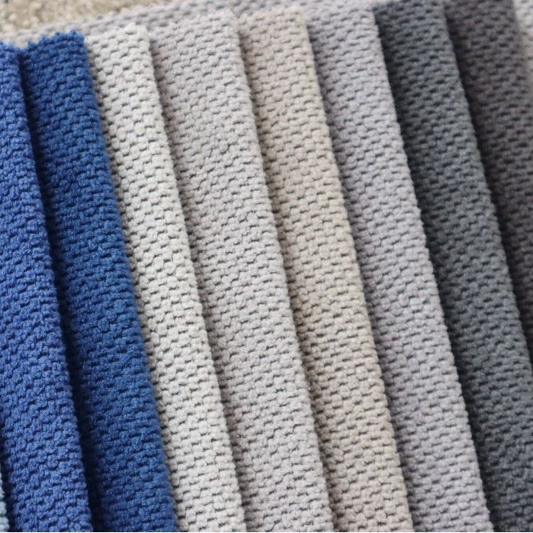 Matte Honeycomb Chenille Bubble Upholstery Fabric Durable Sofa Curtain Textured high quality