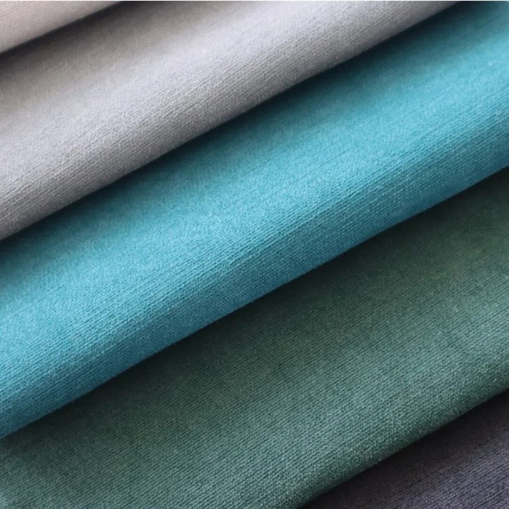 Matte Linen-Look Velvet Sofa Upholstery Fabric