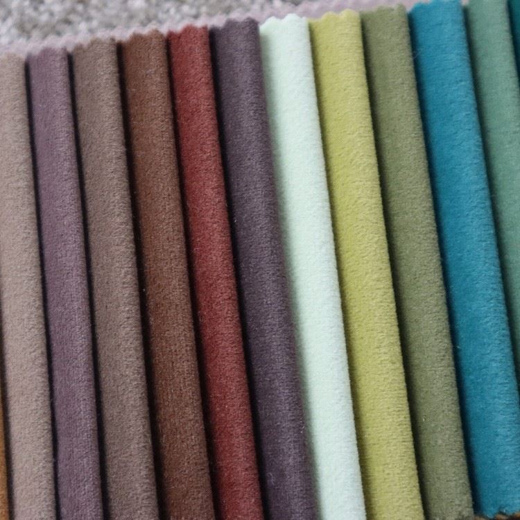Matte Mosha Velvet Upholstery Sofa Fabric Home Decor factory