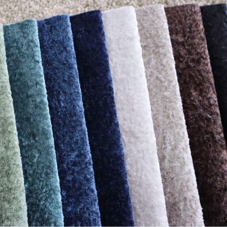 Matte Mottled Distressed Velvet Warp Knitted Plush Upholstery Sofa Fabric high quality Matte Mottled Distressed Velvet Warp Knitted Plush Upholstery Sofa Fabric high quality