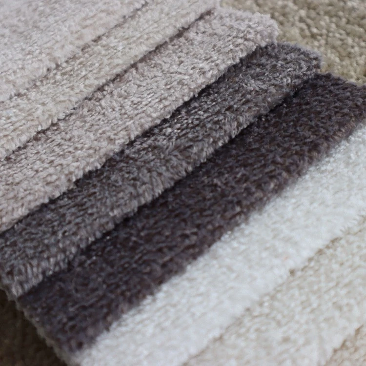 Matte Teddy Boucle Chenille Upholstery Fabric Durable Sofa Curtain