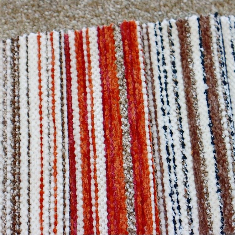 Multi Color Vertical Stripe Chenille Fabric Sofa Cushion Upholstery factory Multi Color Vertical Stripe Chenille Fabric Sofa Cushion Upholstery factory