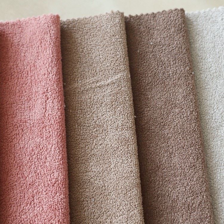 Plain Boucle Upholstery Fabric factory