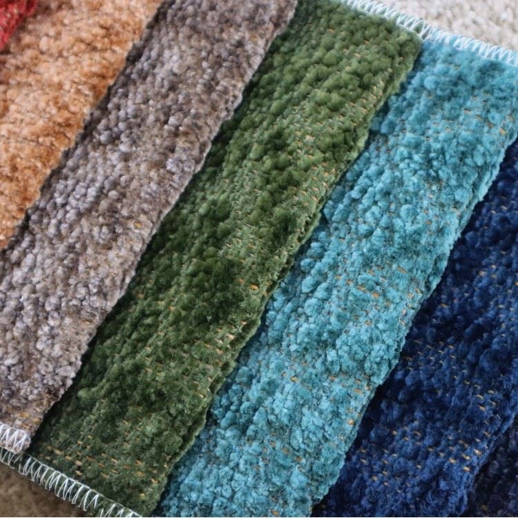 Popcorn Textured Chenille Upholstery Fabric Heavy Duty Dotted Sofa Furniture Fabric