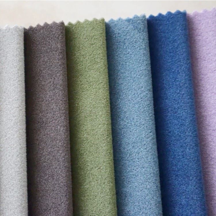 Premium Cationic Two Tone Matte Mosha Sofa Velvet Fabric factory