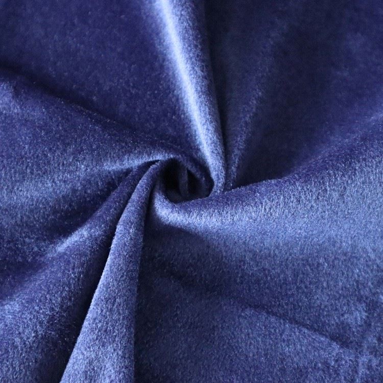 Royal Blue Shiny Short Plush Fabric