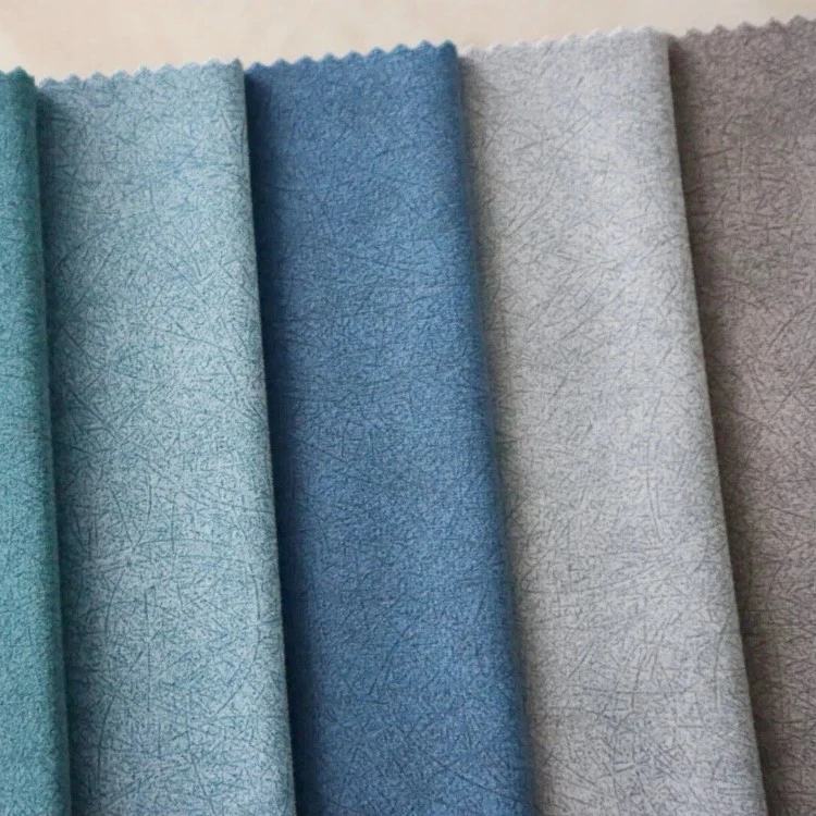 Scratch Brush Print Holland Velvet Upholstery Fabric factory