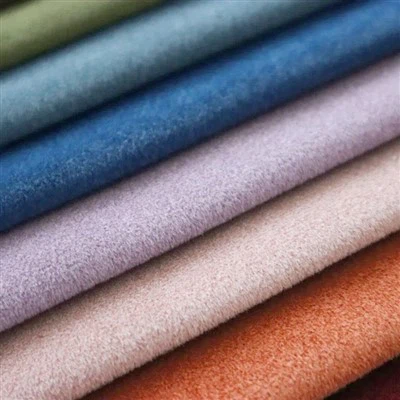 Cationic Sanded Velvet Sofa Upholstery Fabric
