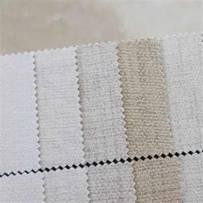 Dual Purpose Textured Faux Linen Fabric Curtain Furniture Upholstery