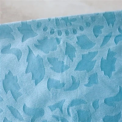 Embossed Floral Short Plush Fabric For Upholstery Furniture