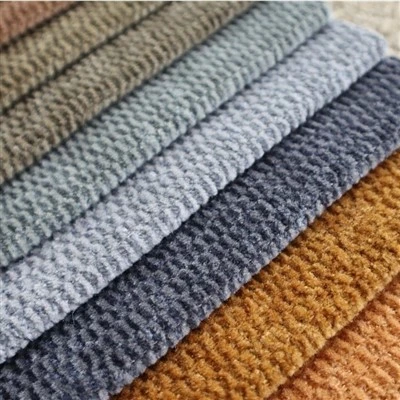 Horizontal Rib Textured Chenille Upholstery Fabric Durable Sofa Curtain