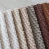 Plain Corduroy Upholstery Fabric For Sofa Furniture