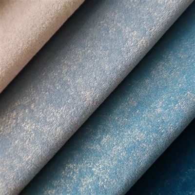 Premium Gold Foil Mosha Velvet Sofa Upholstery Fabric