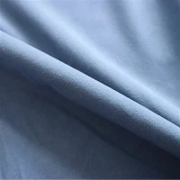 Solid Faux Cotton Soft Velvet Sofa Upholstery Fabric