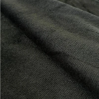 Supersoft Velboa Black Upholstery Fabric