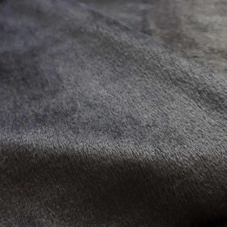 Solid Black Faux Super Soft Fluffy Plush Upholstery Fabric factory Solid Black Faux Super Soft Fluffy Plush Upholstery Fabric factory