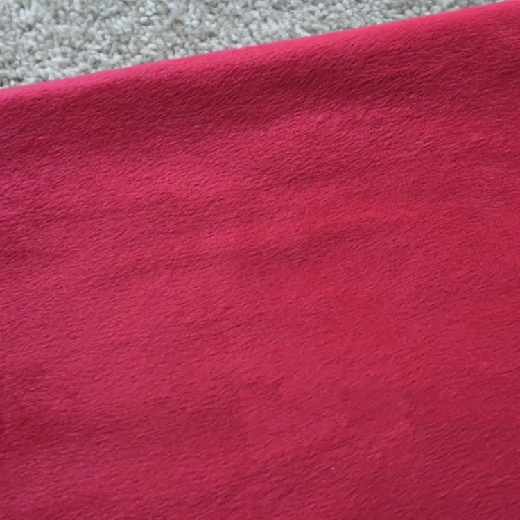 Solid Burgundy Faux Super Soft Fluffy Plush Upholstery Fabric suppliers Solid Burgundy Faux Super Soft Fluffy Plush Upholstery Fabric suppliers