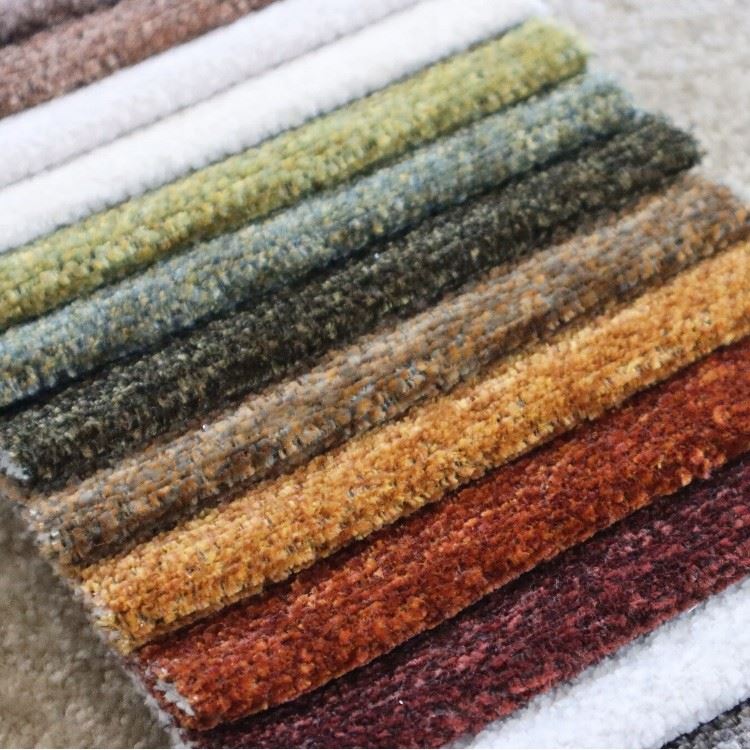 Speckled Mini Loop Textured Custom Sofa Chenille Fabric