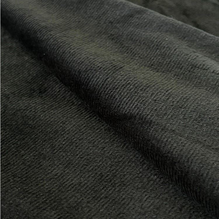 Supersoft Velboa Black Upholstery Fabric