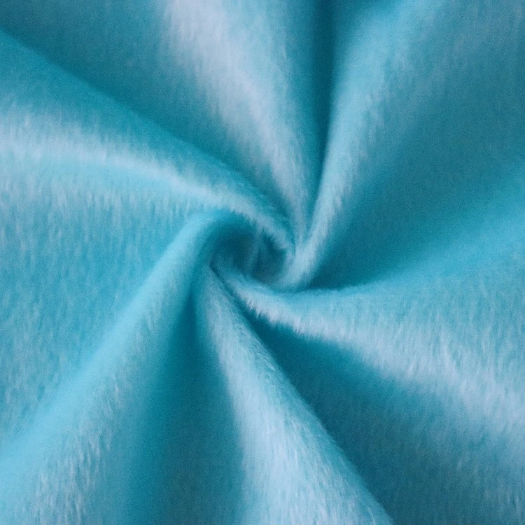 Teal Short Plush Fabric