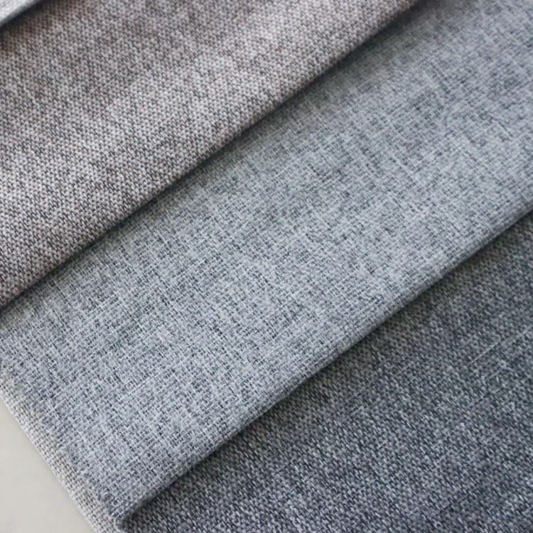 Textured Linen Texture Full Blackout Thermal Curtain Fabric factory