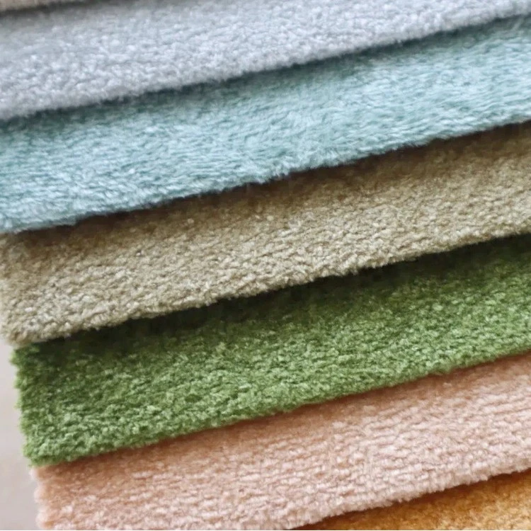 Wholesale Solid Crushed Velvet Upholstery Fabric AntiPilling Scratch Resistant Sofa Furniture factory