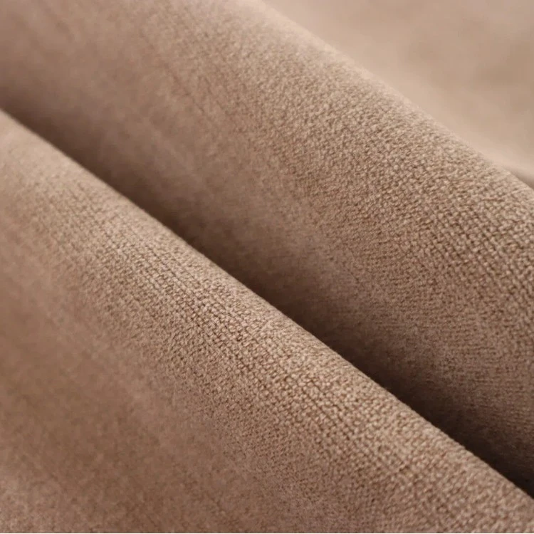 Wide Width Foggy Matte Linen Texture Velvet Upholstery Fabric price