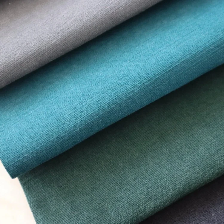 Wide Width Foggy Matte Linen Texture Velvet Upholstery Fabric suppliers