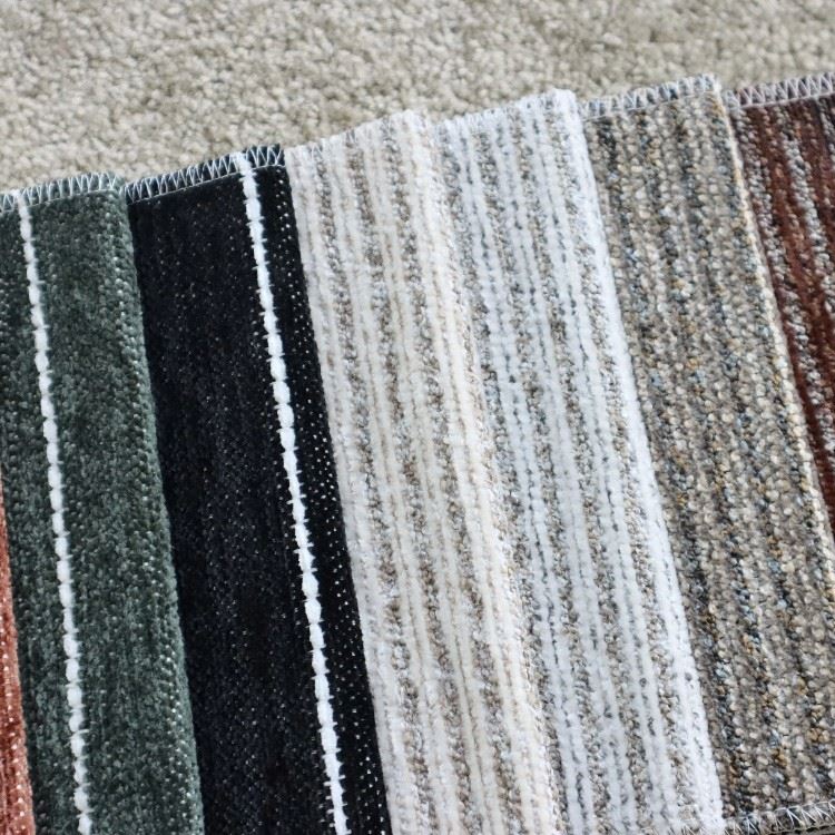 Yarn-Dyed Wide Stripe Chenille Upholstery Fabric Heavy Duty Textured Sofa Furniture suppliers
